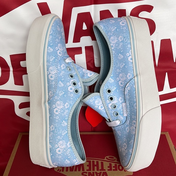 Vans Authentic PLATFORMS Tonal Floral/Omphlds/True White sneakers-platforms Men’ - Picture 12 of 16